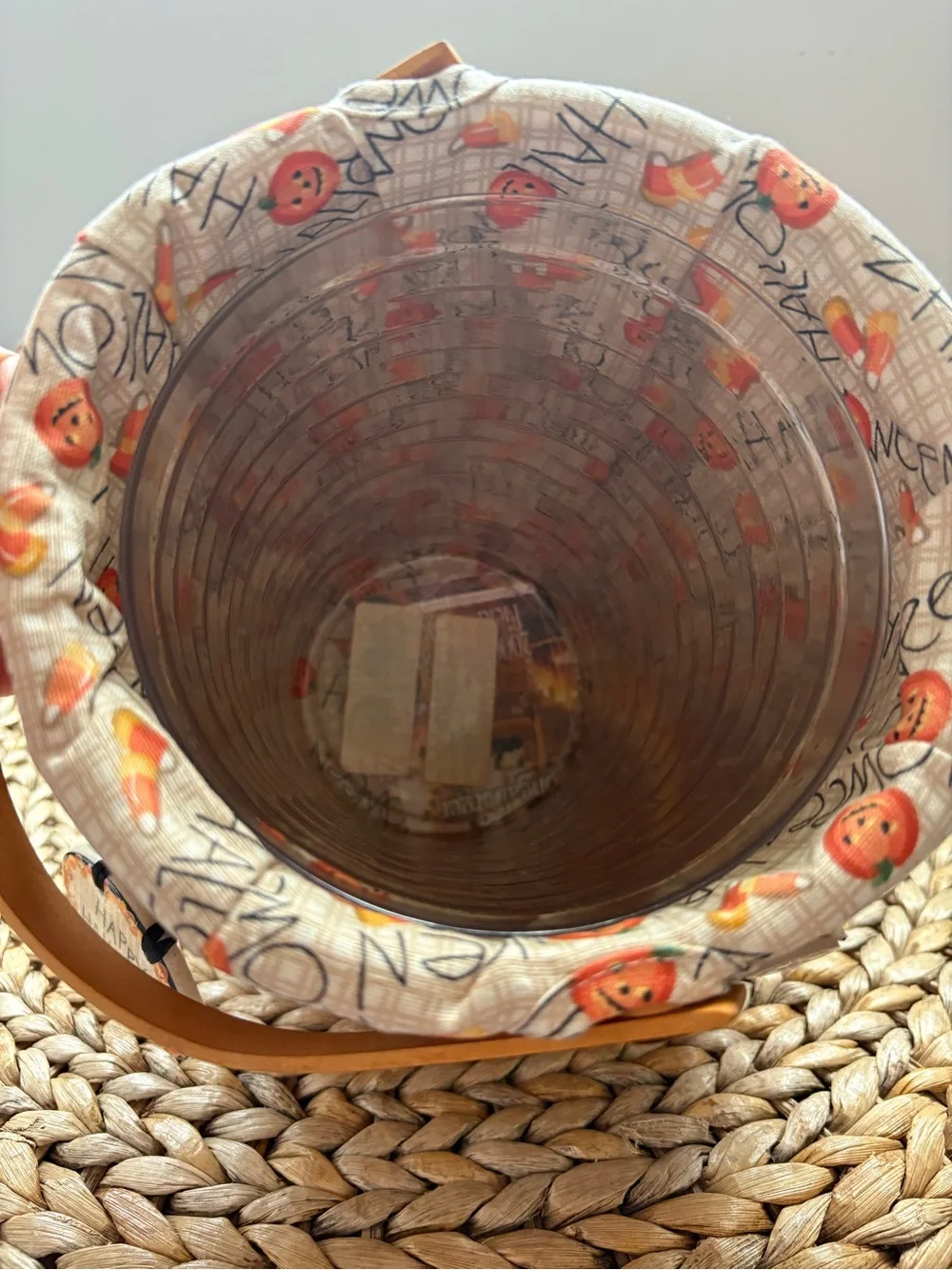 Vintage 2000 Longaberger October Fields Pumpkin Basket w/ Liner and Lid